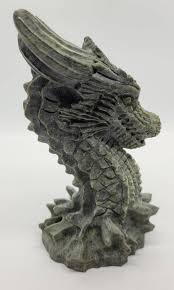 Green Jade Dragon Head Carving - Jade - - Etsy