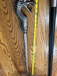 Snake Head Sword with Sheath 28" long with 8" Snake Head. Gorgeous! | eBay
