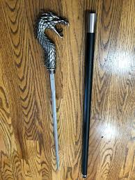 Snake Head Sword with Sheath 28" long with 8" Snake Head. Gorgeous! | eBay