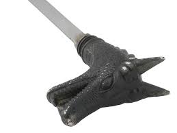 Sold at Auction: CHINESE SWORD CANE WITH DRAGON HEAD HANDEL