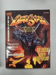 Dragon Magazine #227 The Lure of the UNDERGROUND Underdark ...