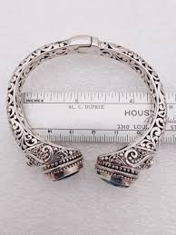 SARDA Bali Handmade Sterl Silver Rainbow Caribbean Blue ...