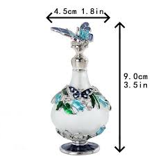 Butterfly Empty Perfume Bottle Refillable Vintage Antique ...