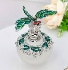 PERFUME Bottle-dragonfly Rhinestone Accents Perfume ...