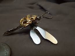 Vintage USN Navy Two Tone Sterling Dragonfly Insect Pin | eBay