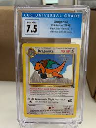 Dragonite 5 CGC 7.5 - Black Star Promo - PSA BGS - Pokémon ...