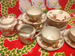Vintage Set of Japanese Gold Dragon Design and Accent Cups, Saucers, and Cream and Sugar - Etsy Ireland