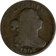 1807 Half Cent Copper Coin Circulated Executive Coin