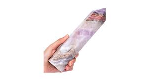 Amazon.com: VIZYTOU Purple Amethyst Agate Stone Tower ...