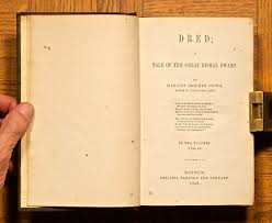 1856 1st, 2 vols; Dred: A Tale of the Great Dismal Swamp-Harriet Beecher Stowe | eBay
