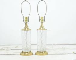 Vintage Brass and Cut Glass Crystal Signed Dresden Table ...