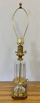 Rare Vintage Signed Paul Hanson Brass Glass Baccarat Style ...