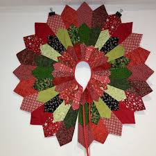 Handmade Patchwork Quilted Dresden Plate Style Christmas ...
