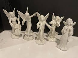 Vintage Porcelain Angel German Dresden Price for One Angel Heavenly Band White - Etsy