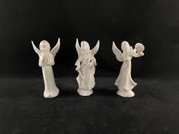 Vintage Angel Figurines Set of Three - Etsy