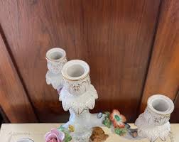 Antique German Candelabra Von Schierholz Porcelain - Etsy