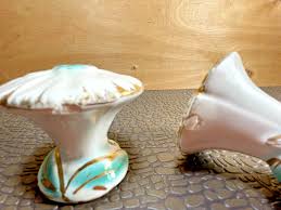 Turquoise Flowers with Gold Highlights Salt and Pepper ...