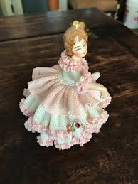 DRESDEN LACE PORCELAIN FIGURINE | eBay
