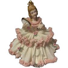Dresden Germany, Karl Klette Porcelain Lace Figurine. For ...