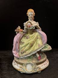 Authentic Antique Vintage Lady Figurine - Porcelaine Sevres ...