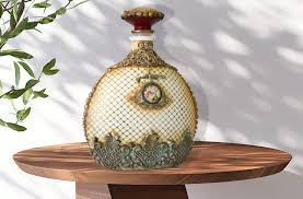Decorated Glass Bottle Art With Clay, Art Home Decor - Etsy ...
