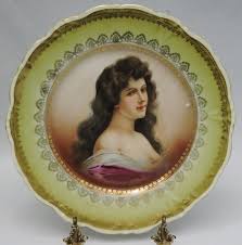 Carlsbad Austria China Portrait Plate | eBay