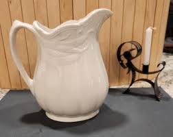 WM Adams & Sons English Ironstone Pitcher With Wheat Vintage ...