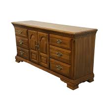 Sumter Cabinet Solid Walnut Early American Style 70" Triple Door Dresser 9465-1570 | Chairish