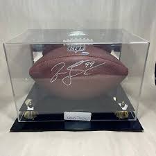 Jason Taylor Signed NFL Wilson Football w/Display Case Envoy ...