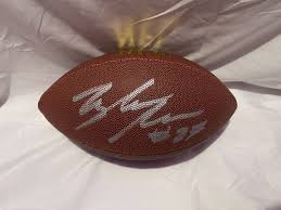 New York Giants TYLER NUBIN Signed NFL Football | eBay