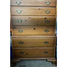 1930s Drexel American Traditional Pine Tallboy Dresser ...