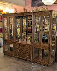 I'd rather sell things as sets or complete units but people don't always have the space. So, with that in mind, this incredible wall unit, curio, bar, hutch, extravaganza by Drexel Furniture