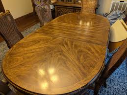 Antique Dining Table with 6 Chairs