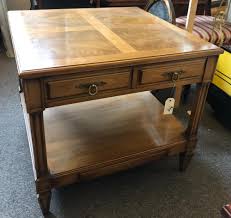 Lot - John Widdicomb side table with two drawers. (height ...
