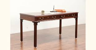 Traditional Vintage Walnut Library Table or Writing Desk, Mt ...
