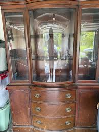 Drexel New Travis Court Signed Vintage Breakfront China Cabinet. Mahogany | eBay