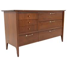 John Van Koert for Drexel Profile Mid Century 6 Drawer Lowboy Dresser at 1stDibs | drexel profile dresser, drexel dresser 6 drawer