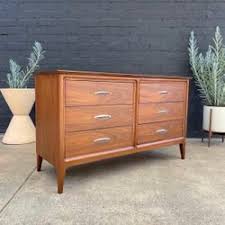 Mid-Century Modern Walnut Dresser by Dixie Furniture, c ...