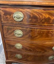 Mid 20th Century Georgian Style Flame Mahogany Serpentine ...