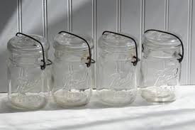 antique vintage Ball Ideal jars glass pint size canning jars ...
