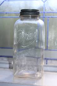 Drey Square Mason Canning Jar Half Gallon Vintage 1930s