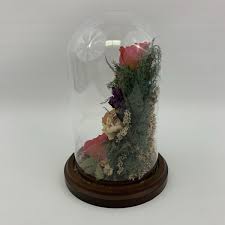 Natural Expressions Vintage Dried Rose Flower Floral Glass ...