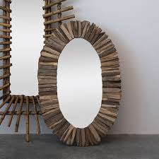 Driftwood Framed Wall Mirror - 22.0"L x 1.5"W x 33.0"H - Bed Bath & Beyond - 37470271