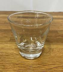MCM Shot/Whiskey Glass Cut Starburst Atomic Vintage Barware ...