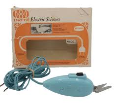 Vintage Dritz Electric Scissors #716 Blue Original Box Works ...