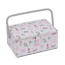 Amazon.com: Hobby Gift Exclusive Cantilever Sewing Box, Cats ...