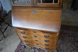 Vintage Walnut Drop Front Secretary Desk by J.B. Van Sciver ...