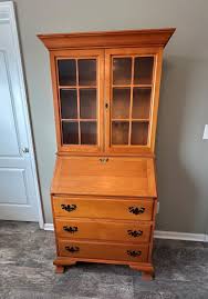 Vintage/antique Solid Maple Secretary Desk With Hutch - Etsy