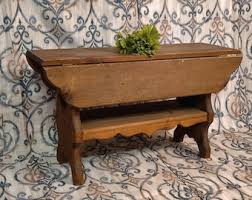 Rustic Primitive Style Wood Craft Drop Leaf Coffee Table ...