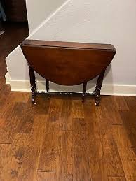 Antique 19c English Walnut DropLeaf Coffee/Tea Occasional ...